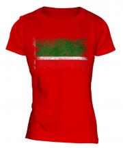 Chechen Republic Distressed Flag Ladies T-Shirt