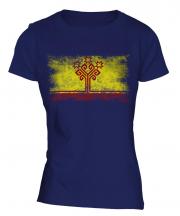 Chuvashia Distressed Flag Ladies T-Shirt