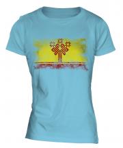 Chuvashia Distressed Flag Ladies T-Shirt