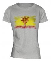 Chuvashia Distressed Flag Ladies T-Shirt