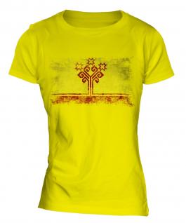 Chuvashia Distressed Flag Ladies T-Shirt