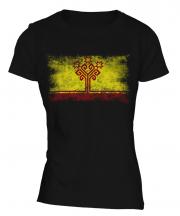 Chuvashia Distressed Flag Ladies T-Shirt