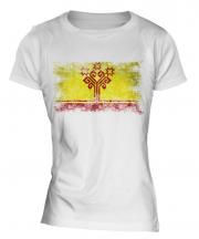 Chuvashia Distressed Flag Ladies T-Shirt