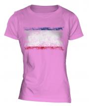 Crimea Distressed Flag Ladies T-Shirt