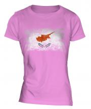 Cyprus Distressed Flag Ladies T-Shirt