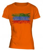 Dagestan Distressed Flag Ladies T-Shirt