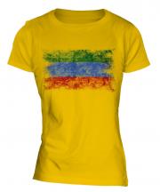 Dagestan Distressed Flag Ladies T-Shirt