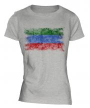 Dagestan Distressed Flag Ladies T-Shirt