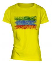 Dagestan Distressed Flag Ladies T-Shirt