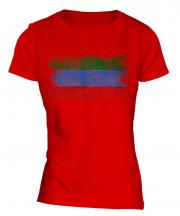 Dagestan Distressed Flag Ladies T-Shirt