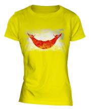Easter Island Distressed Flag Ladies T-Shirt
