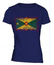 Grenada Distressed Flag Ladies T-Shirt