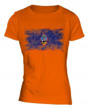 Guam Distressed Flag Ladies T-Shirt