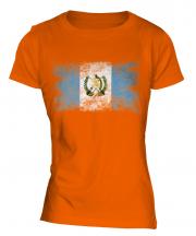 Guatemala Distressed Flag Ladies T-Shirt