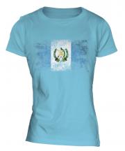 Guatemala Distressed Flag Ladies T-Shirt