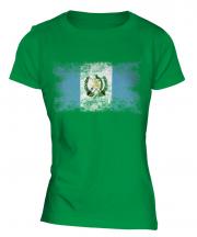 Guatemala Distressed Flag Ladies T-Shirt