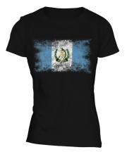 Guatemala Distressed Flag Ladies T-Shirt