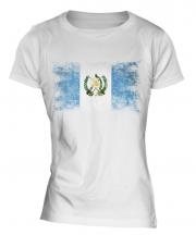 Guatemala Distressed Flag Ladies T-Shirt
