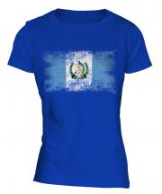 Guatemala Distressed Flag Ladies T-Shirt