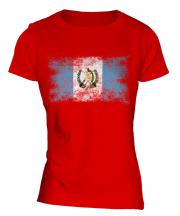 Guatemala Distressed Flag Ladies T-Shirt