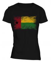 Guinea Bissau Distressed Flag Ladies T-Shirt