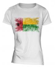 Guinea Bissau Distressed Flag Ladies T-Shirt
