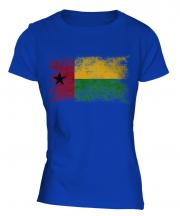 Guinea Bissau Distressed Flag Ladies T-Shirt