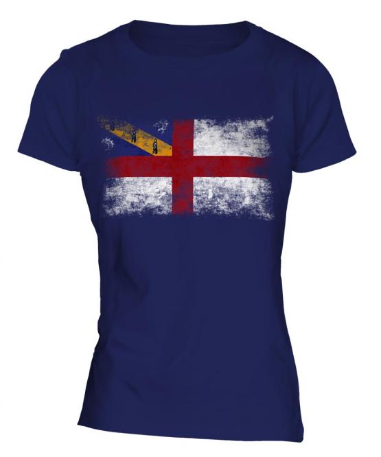 Herm Distressed Flag Ladies T-Shirt