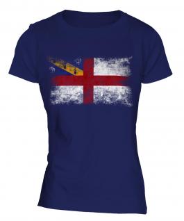 Herm Distressed Flag Ladies T-Shirt