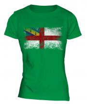 Herm Distressed Flag Ladies T-Shirt