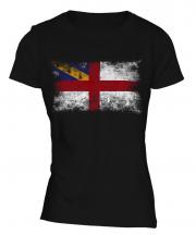Herm Distressed Flag Ladies T-Shirt