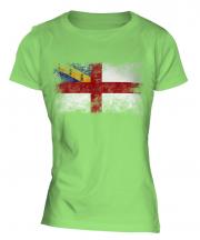 Herm Distressed Flag Ladies T-Shirt