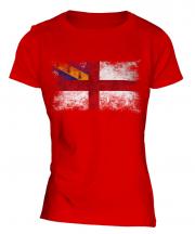 Herm Distressed Flag Ladies T-Shirt