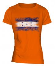 Honduras Distressed Flag Ladies T-Shirt