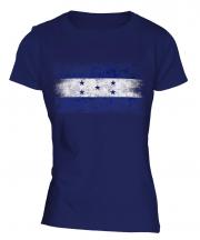 Honduras Distressed Flag Ladies T-Shirt
