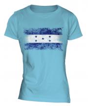 Honduras Distressed Flag Ladies T-Shirt