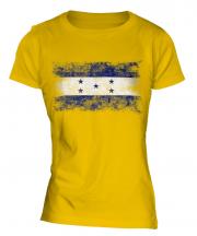 Honduras Distressed Flag Ladies T-Shirt