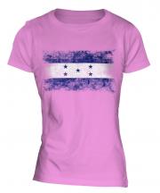 Honduras Distressed Flag Ladies T-Shirt