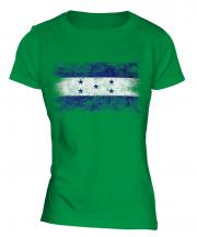Honduras Distressed Flag Ladies T-Shirt