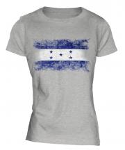 Honduras Distressed Flag Ladies T-Shirt