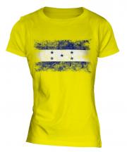 Honduras Distressed Flag Ladies T-Shirt