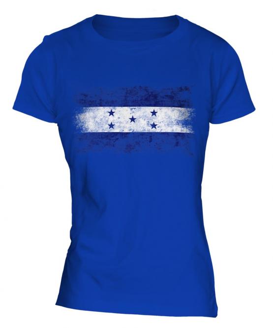 Honduras Distressed Flag Ladies T-Shirt