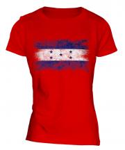 Honduras Distressed Flag Ladies T-Shirt