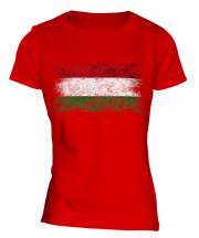 Hungary Distressed Flag Ladies T-Shirt