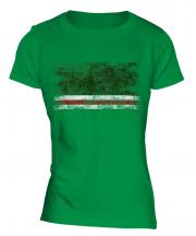 Ichkeria Distressed Flag Ladies T-Shirt