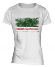 Ichkeria Distressed Flag Ladies T-Shirt