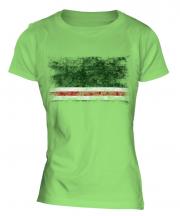 Ichkeria Distressed Flag Ladies T-Shirt