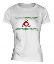 Ingushetia Distressed Flag Ladies T-Shirt