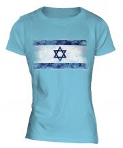 Israel Distressed Flag Ladies T-Shirt