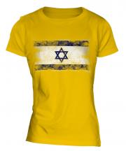 Israel Distressed Flag Ladies T-Shirt